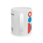 Tazza in ceramica bianca Think. Sip. Repeat.
