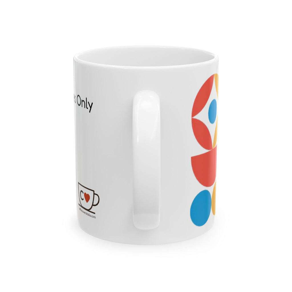 Tazza in Ceramica Bianca-Good Vibes Only