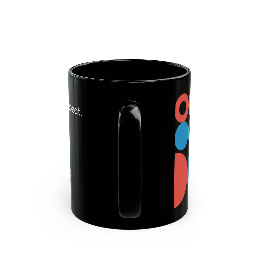 Tazza in Ceramica Nera-Think.Sip.Repeat. |