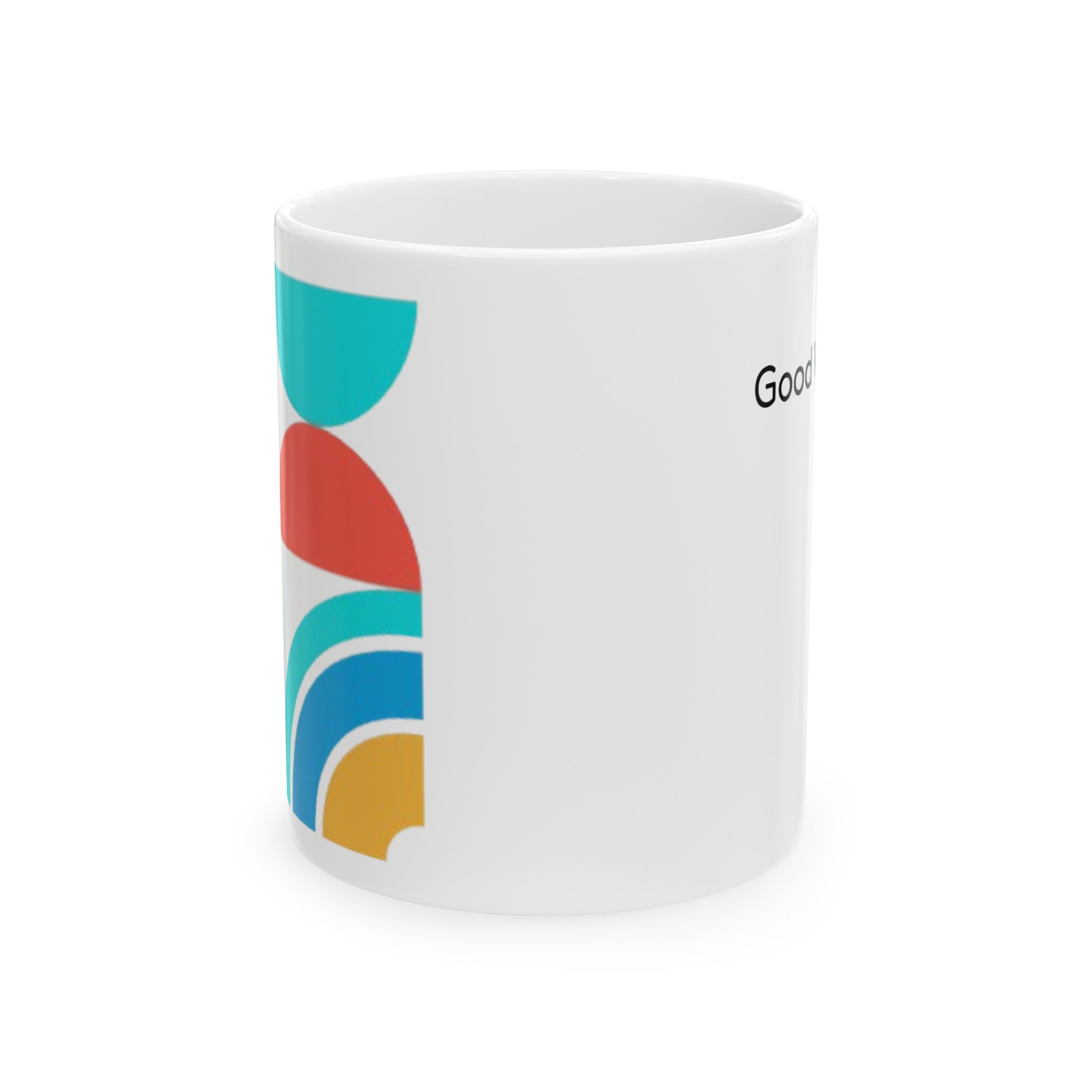 Tazza in Ceramica Bianca-Good Vibes Only